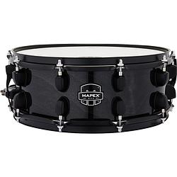 Foto van Mapex mpx hybrid transparant midnight black snaredrum 14 x 5.5 inch