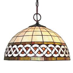 Foto van Clayre & eef hanglamp tiffany ø 46*138 cm e27/max 2*60w 5ll-6152