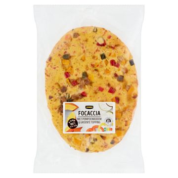 Foto van Jumbo focaccia met pompoenbodem & groente topping 300g