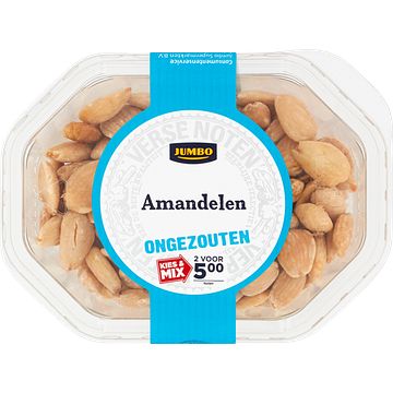 Foto van Jumbo amandelen gebrand ongezouten 140g aanbieding bij jumbo | cup a 110250 gram