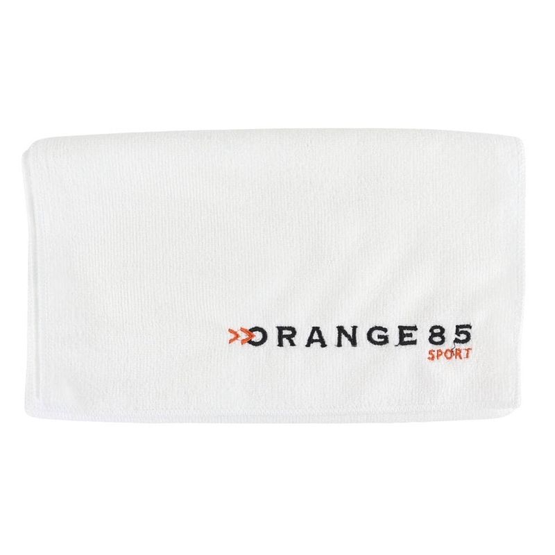 Foto van Orange85 fitness handdoek - 70 x 30 cm - wit - 2 stuks