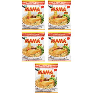 Foto van Mama instant noedels met kipsmaak 5 x 55g bij jumbo