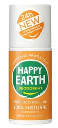 Foto van Happy earth pure deodorant roller rose petitgrain