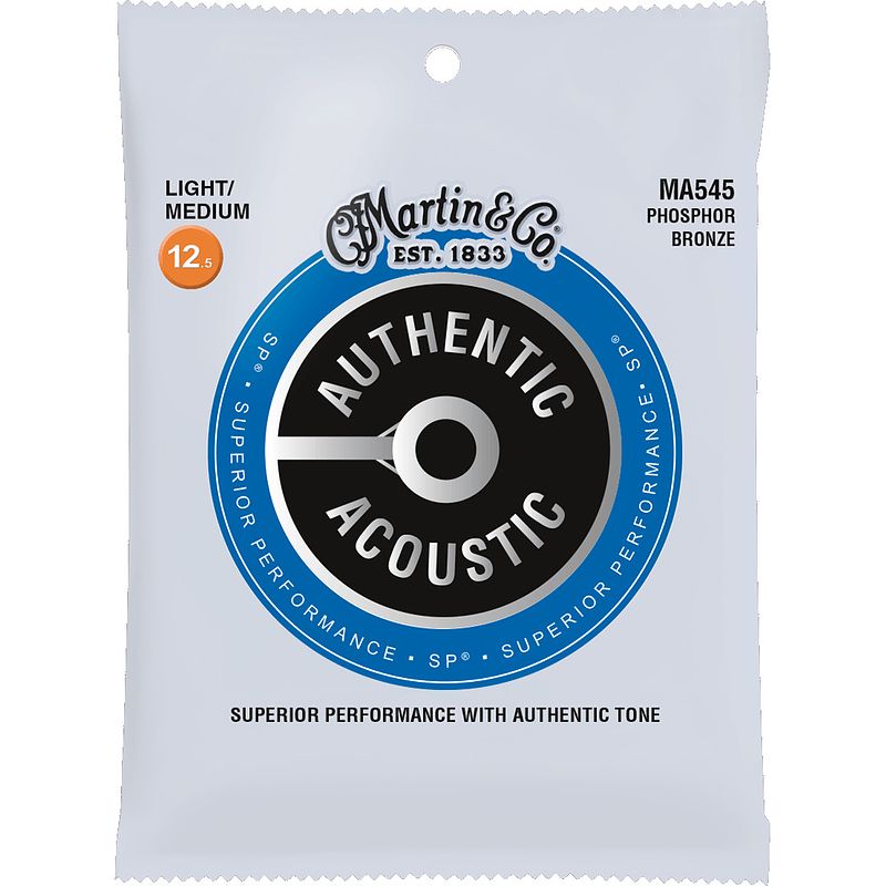 Foto van Martin strings ma545 authentic acoustic sp phosphor bronze