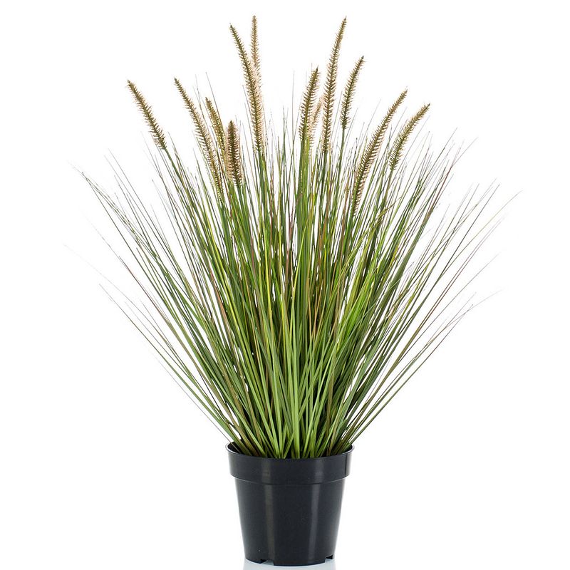 Foto van Kunstplant groen gras sprieten 71 cm. - kunstplanten