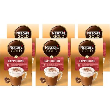 Foto van Nescafe gold cappuccino oploskoffie 6 x 10 zakjes bij jumbo