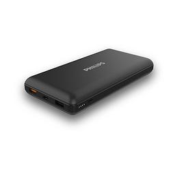 Foto van Philips dlp8720n/00 powerbank - 2 usb-poorten - led-indicator - grote capaciteit: 20000mah - zwart