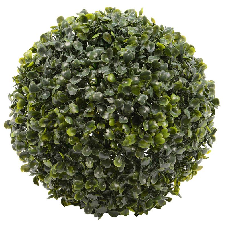 Foto van Buxus bol kunstplant - d49 cm - groen - kunststof - kunstplanten