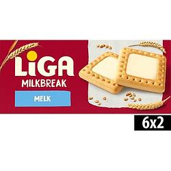 Foto van Liga milkbreak koeken melk 245g bij jumbo