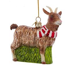 Foto van Kurt s. adler - noble gems glass goat ornament 4,5 inch