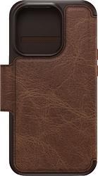 Foto van Otterbox strada apple iphone 14 pro book case leer bruin