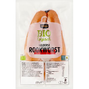 Foto van Jumbo biologisch gelderse rookworst 225 g