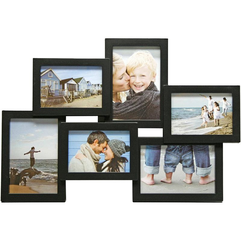 Foto van Henzo fotolijst - holiday gallery - collagelijst voor 6 foto's - fotomaat 10x15 cm - zwart