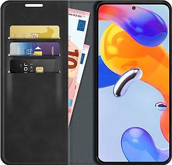 Foto van Just in case wallet magnetic xiaomi redmi note 11 pro 5g book case zwart