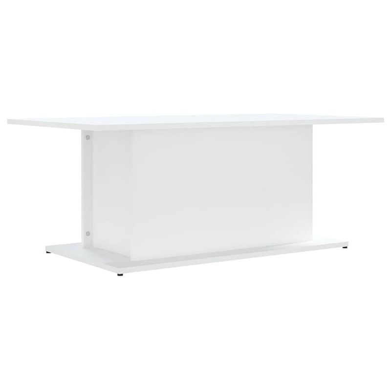 Foto van The living store banktafel - woonkamer - 102x55.5x40 cm - stevig tafelblad - wit