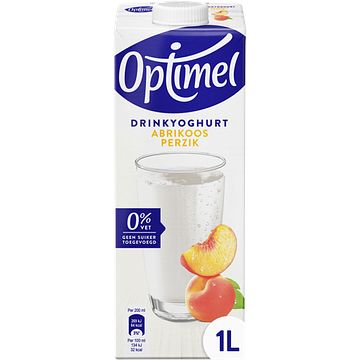 Foto van Optimel langlekker drinkyoghurt perzik abrikoos 0% vet 1 x 1l bij jumbo