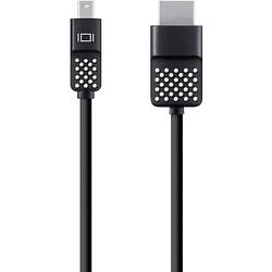 Foto van Belkin mini-displayport / hdmi adapterkabel mini displayport stekker, hdmi-a stekker 1.80 m zwart f2cd080bt06 displayport-kabel