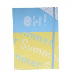 Foto van Tesoro schrift oh summer blauw/geel 21 cm