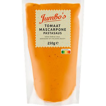 Foto van Jumbo tomaat mascarpone pastasaus 250g