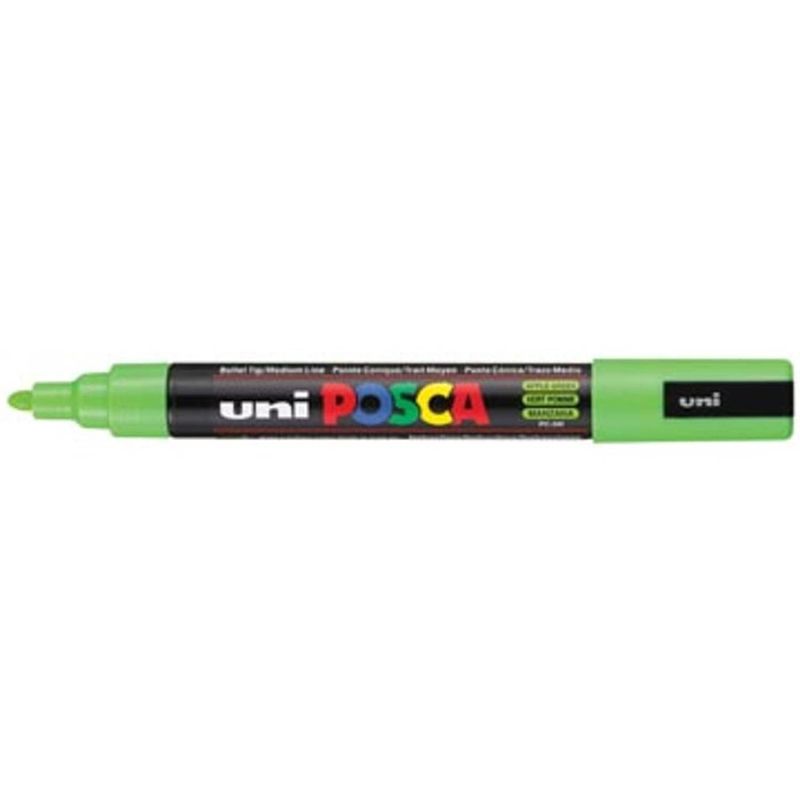 Foto van Uni-ball paint marker op waterbasis posca pc-5m appelgroen