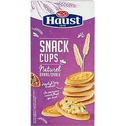 Foto van Haust snack cups naturel ovaal 130g bij jumbo