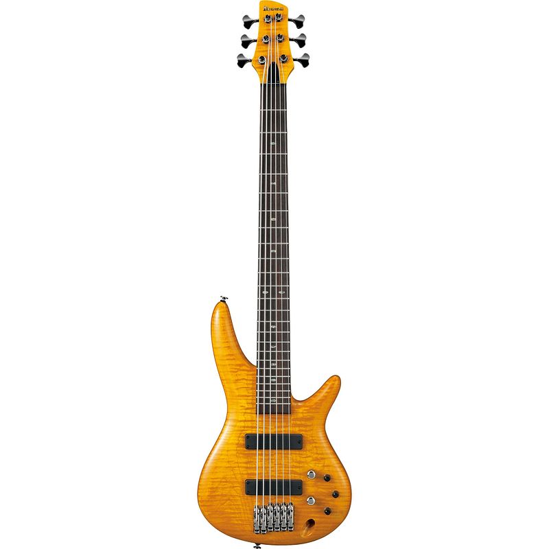 Foto van Ibanez gvb1006-am gerald veasley signature basgitaar - 6 snaren - amber