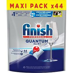 Foto van 2 verpakkingen vaatwastabletten m.u.v. multiverpakkingen | finish powerball quantum all in 1 maxi pack 44 stuks 457, 6g aanbieding bij jumbo