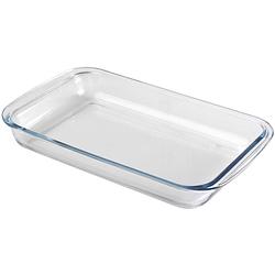 Foto van Chef traiteur ovenschaal van borosilicaat glas - rechthoek - 3 liter - 39 x 23 x 5 cm - ovenschalen