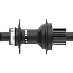 Foto van Achternaaf shimano fh-mt410 - 12 speed - center lock - 148 mm inbouwbreedte - 36 gaats met 12 mm steekas - zwart