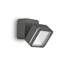 Foto van Ideal lux - omega square - wandlamp - metaal - led - grijs