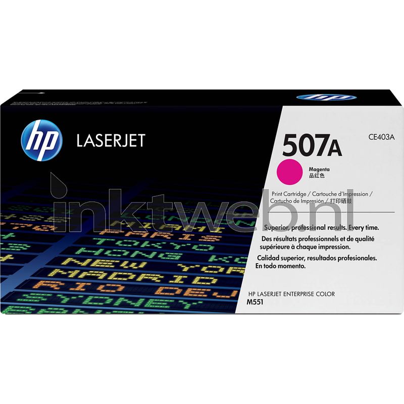 Foto van Hp 507a magenta toner