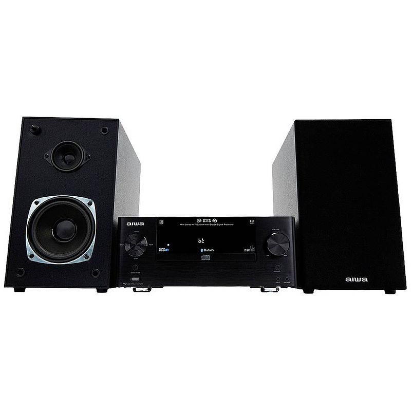 Foto van Aiwa msbtu-500 stereoset bluetooth, aux, cd, usb, fm 50 w zwart