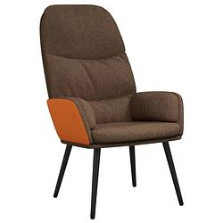 Foto van The living store fauteuil - fauteuil - 70 x 77 x 98 cm - bruin