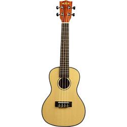 Foto van Kala ka-scg solid spruce mahogany concert ukelele met tas