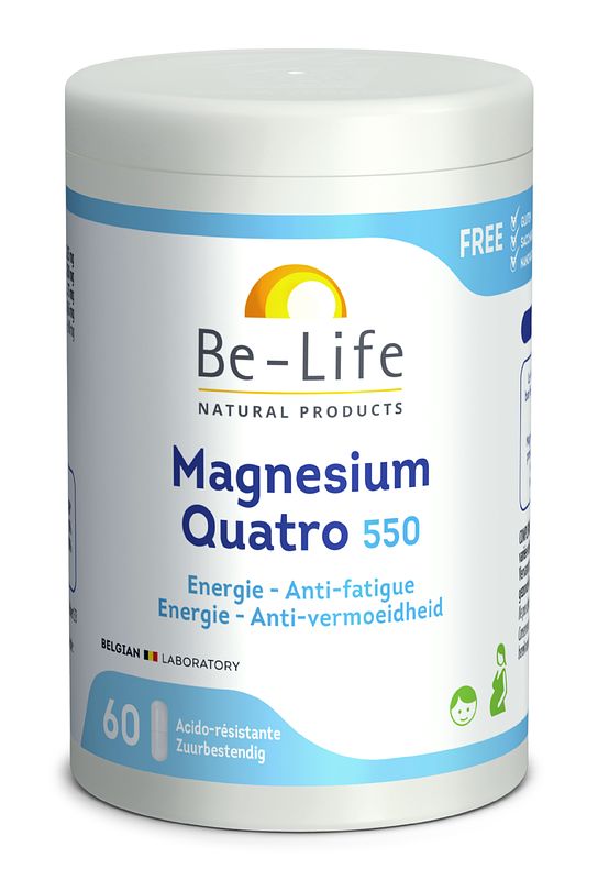 Foto van Be-life magnesium quatro 550 capsules