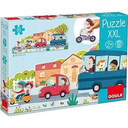 Foto van Goula legpuzzel xxl city junior 80 x 38 cm karton 18 stukjes