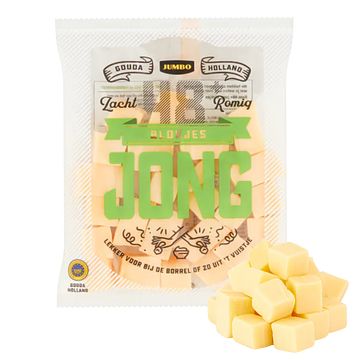 Foto van Jumbo blokjes jong kaas 48+ 200g