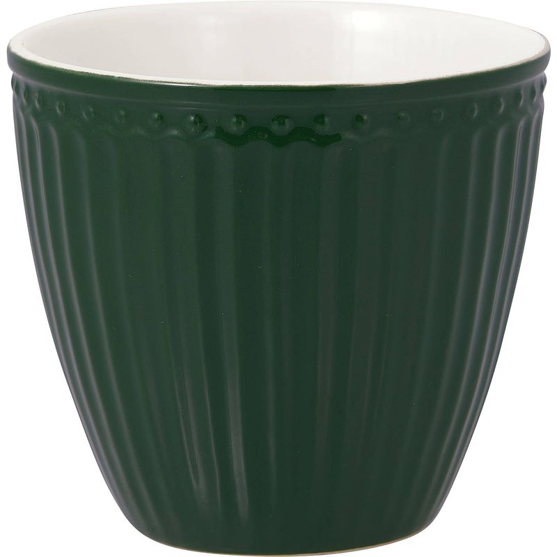 Foto van Greengate beker (latte cup) alice pinewood green 300 ml - ø 10 cm