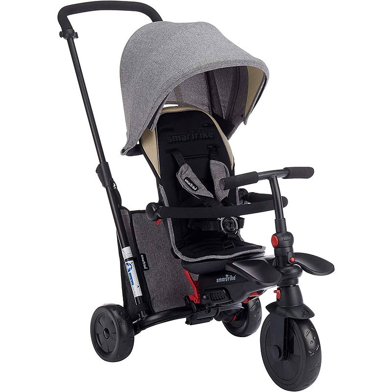 Foto van Smartrike driewieler kind 7-in-1 driewieler smartfold 600s junior zwart/grijs