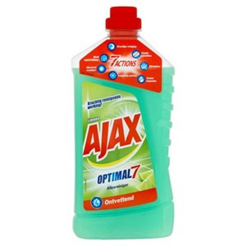 Foto van Ajax allesreiniger limoen optimal7 (8x 1 liter)