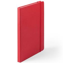 Foto van Luxe schriftje/notitieboekje rood met elastiek a5 formaat - schriften
