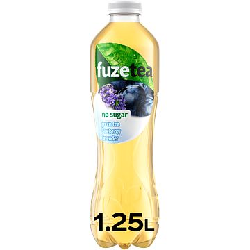 Foto van Fuzetea no sugar green tea bosbessenlavendelsmaak 1, 25l bij jumbo