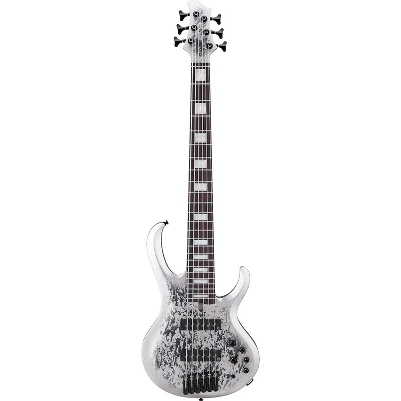 Foto van Ibanez btb25th6 silver blizzard matte 6-snarige elektrische basgitaar