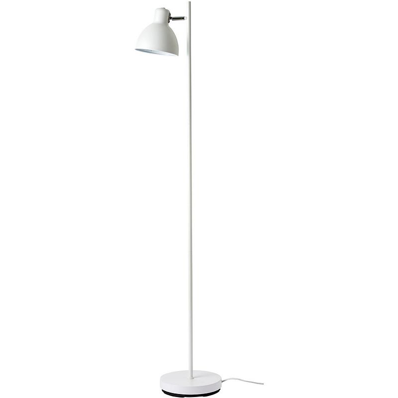 Foto van Dyberg larsen staande lamp riflet 150 cm e27 staal 40w wit