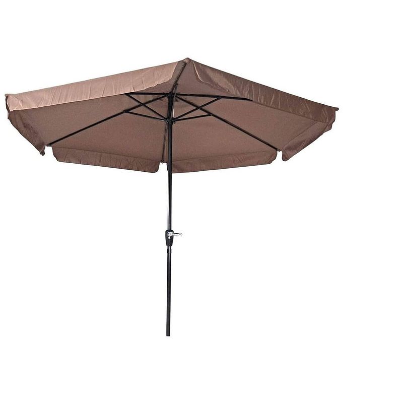 Foto van Parasol gemini - taupe - diameter: ø300 cm