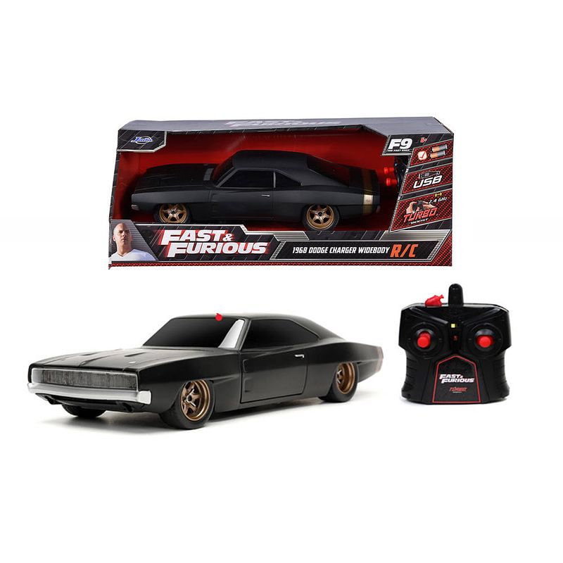 Foto van Fast & furious 1968 dodge charger widebody op afstand bestuurbare auto