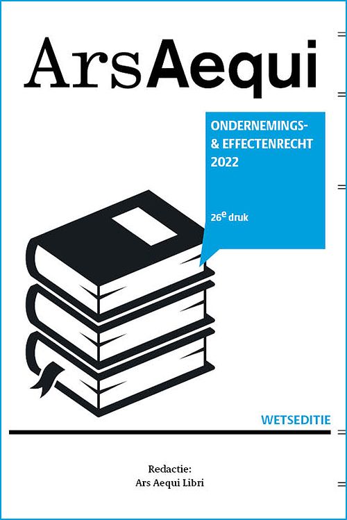 Foto van Ondernemings- & effectenrecht 2022 - paperback (9789493199583)