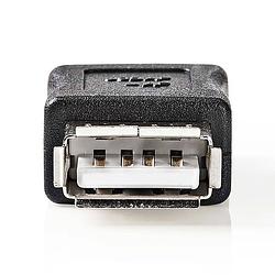 Foto van Nedis usb-a adapter - ccgb60900bk - zwart