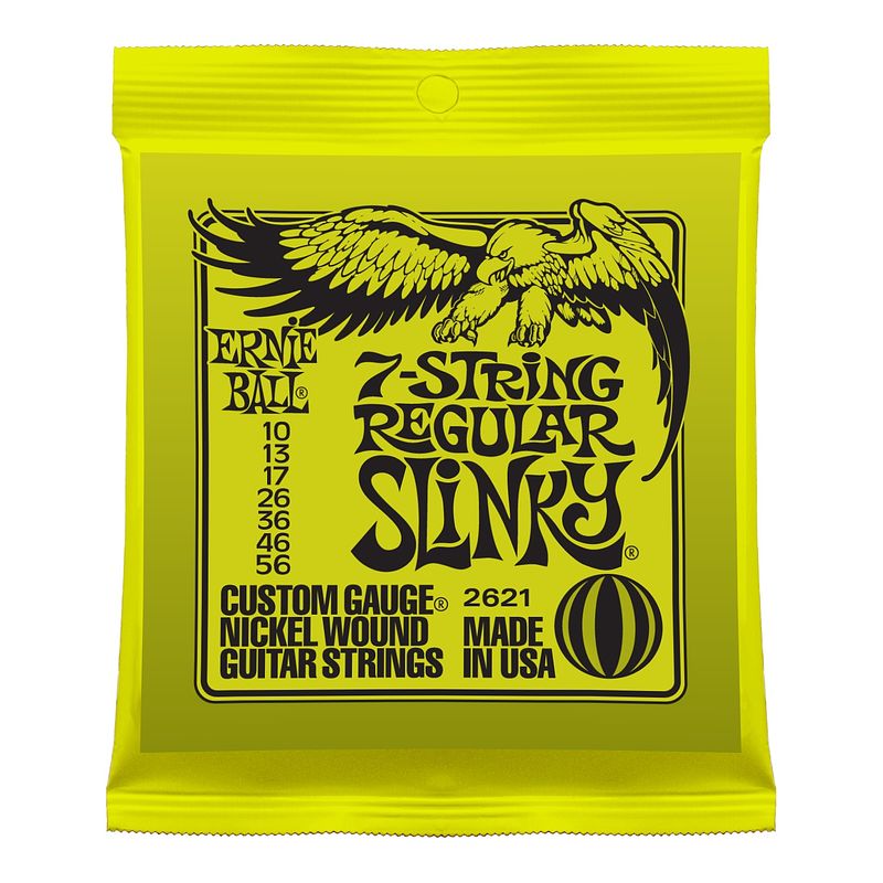 Foto van Ernie ball 2621 7-string regular slinky snarenset