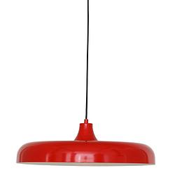 Foto van Design hanglamp - steinhauer - metaal - design - e27 - l: 55cm - voor binnen - woonkamer - eetkamer - rood